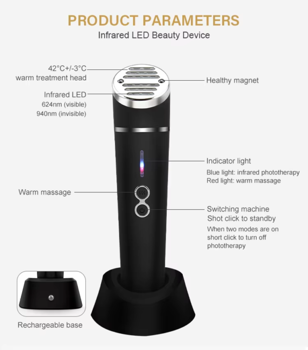 Infrared Red Light Anti‑aging Facial Device (1)